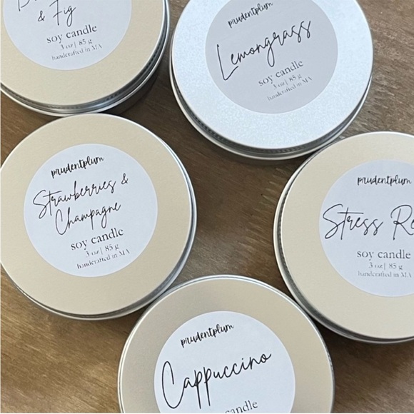 Cappuccino Soy Wax Scented Candle 3 oz | Handcrafted - Picture 6 of 6